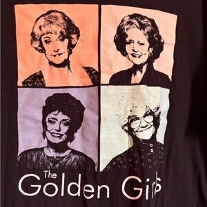 The Golden Girls Logo Black Tee - XL